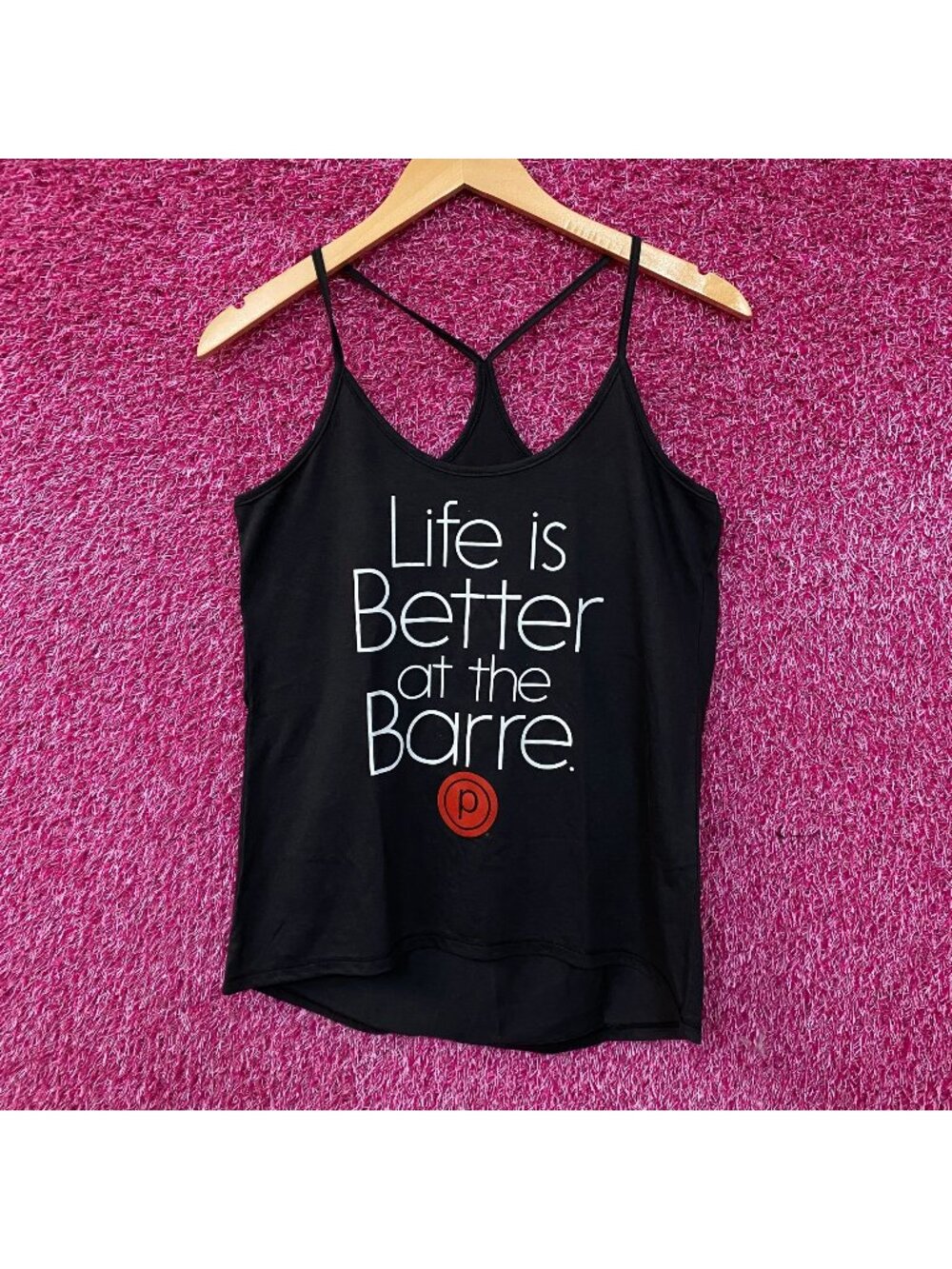 Life is Better At The Barre Wordplay Tank Top Size small